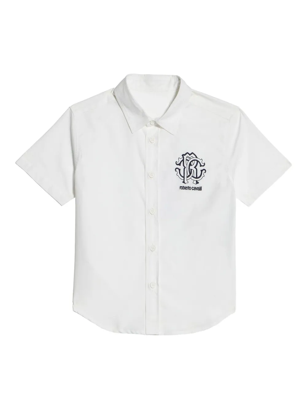 Roberto Cavalli Junior short-sleeve button-up shirt | White | Image 1