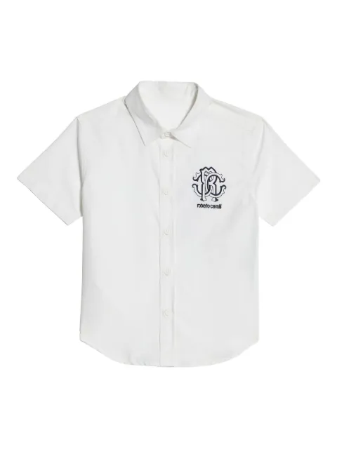 Roberto Cavalli Junior Shirt met korte mouwen en knopen
