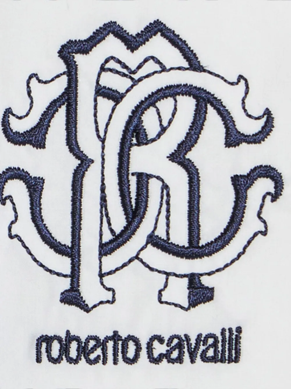 Roberto Cavalli Junior Shirt met korte mouwen en knopen Wit
