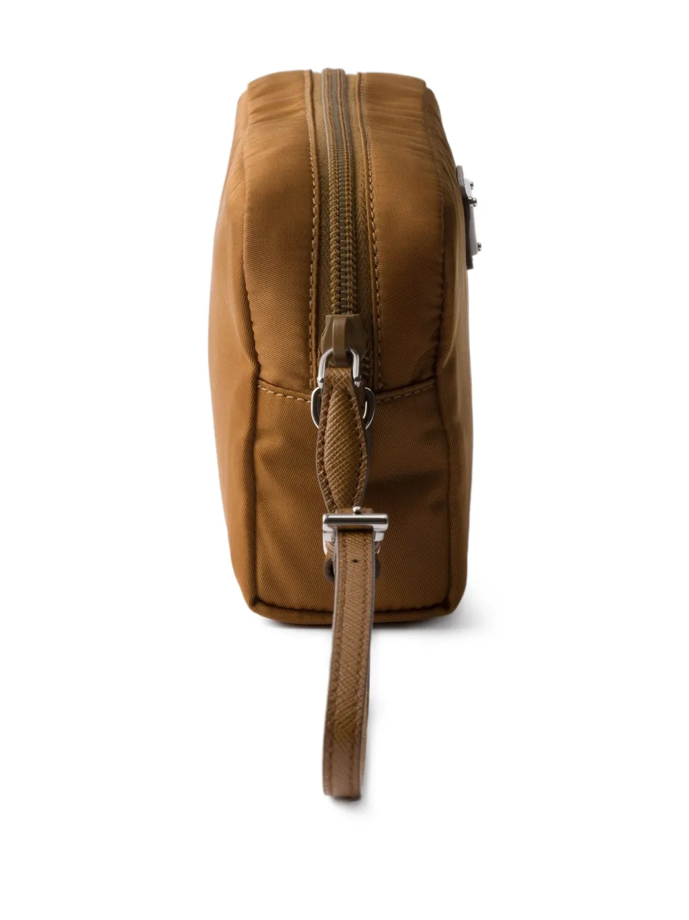 Prada Re-Nylon buidel met rits Bruin