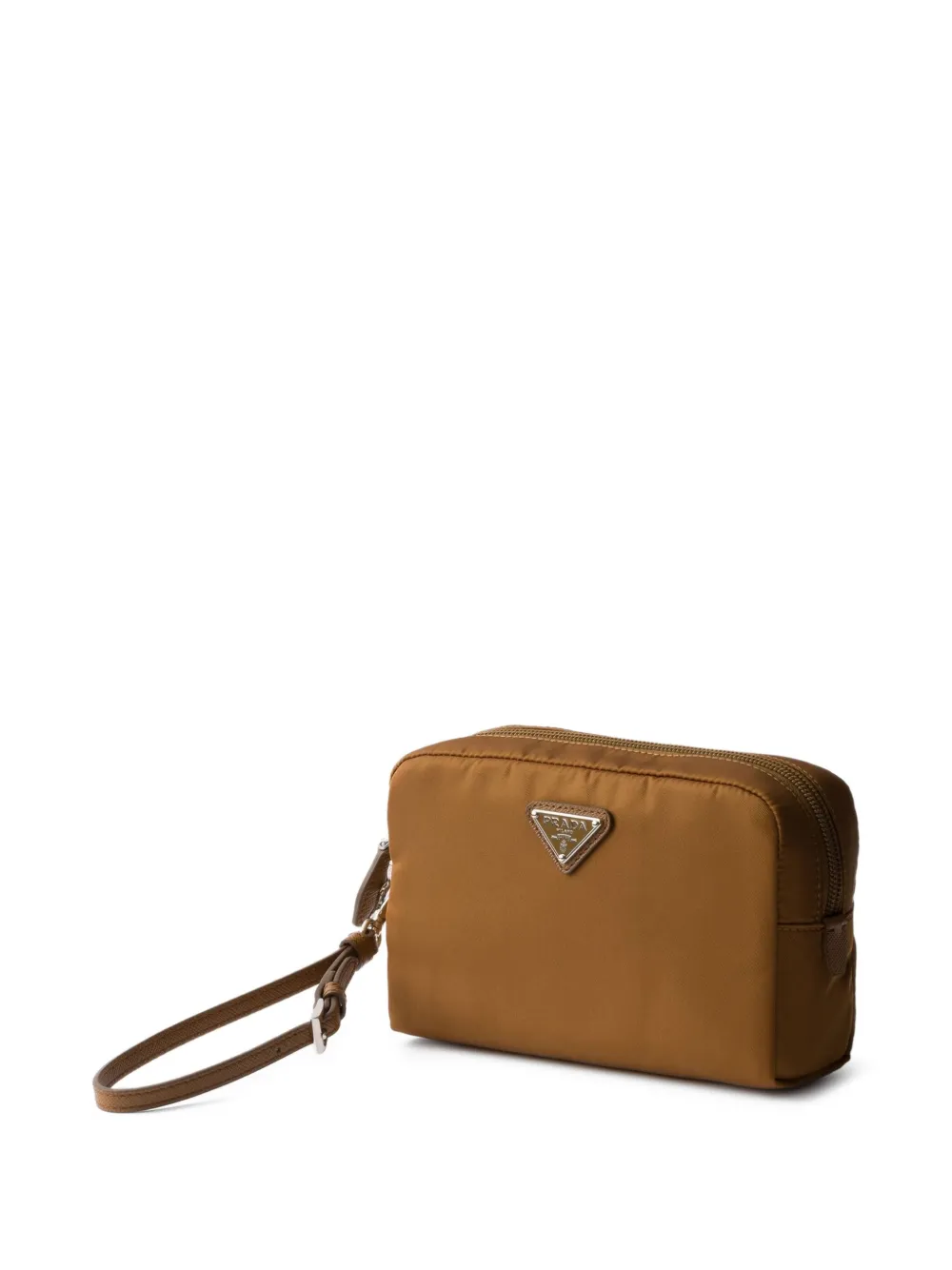 Prada Re-Nylon buidel met rits Bruin