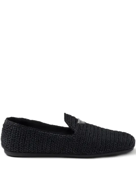 Prada woven slippers