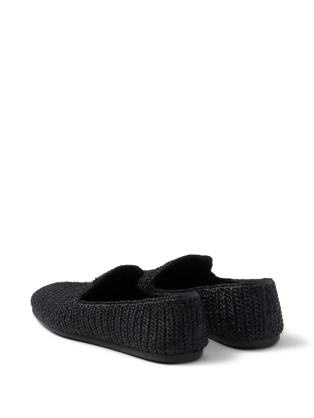 Prada woven slippers Black