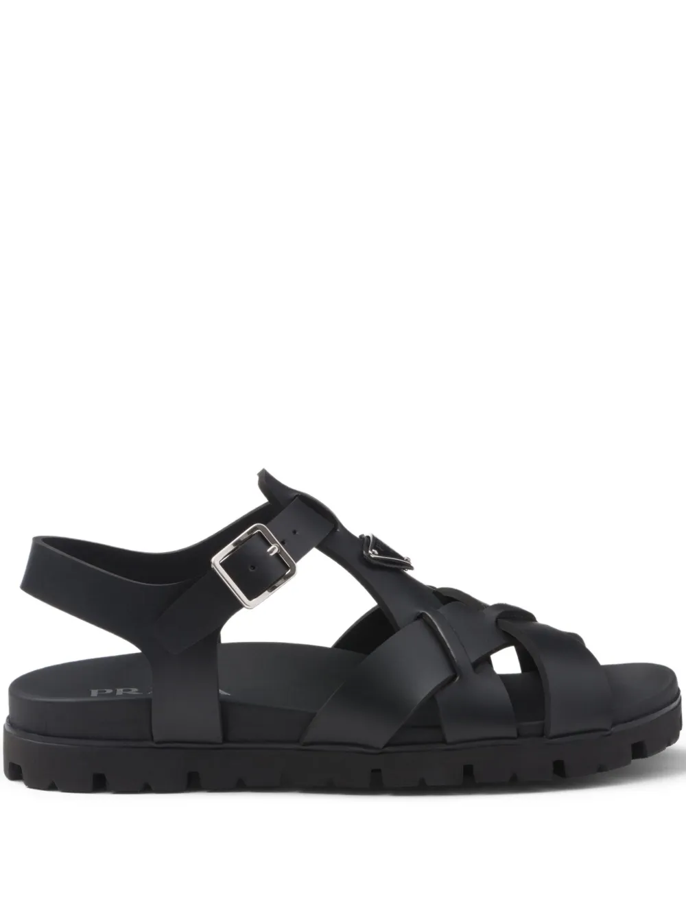 Prada Sandalen Mit Überkreuzten Riemen