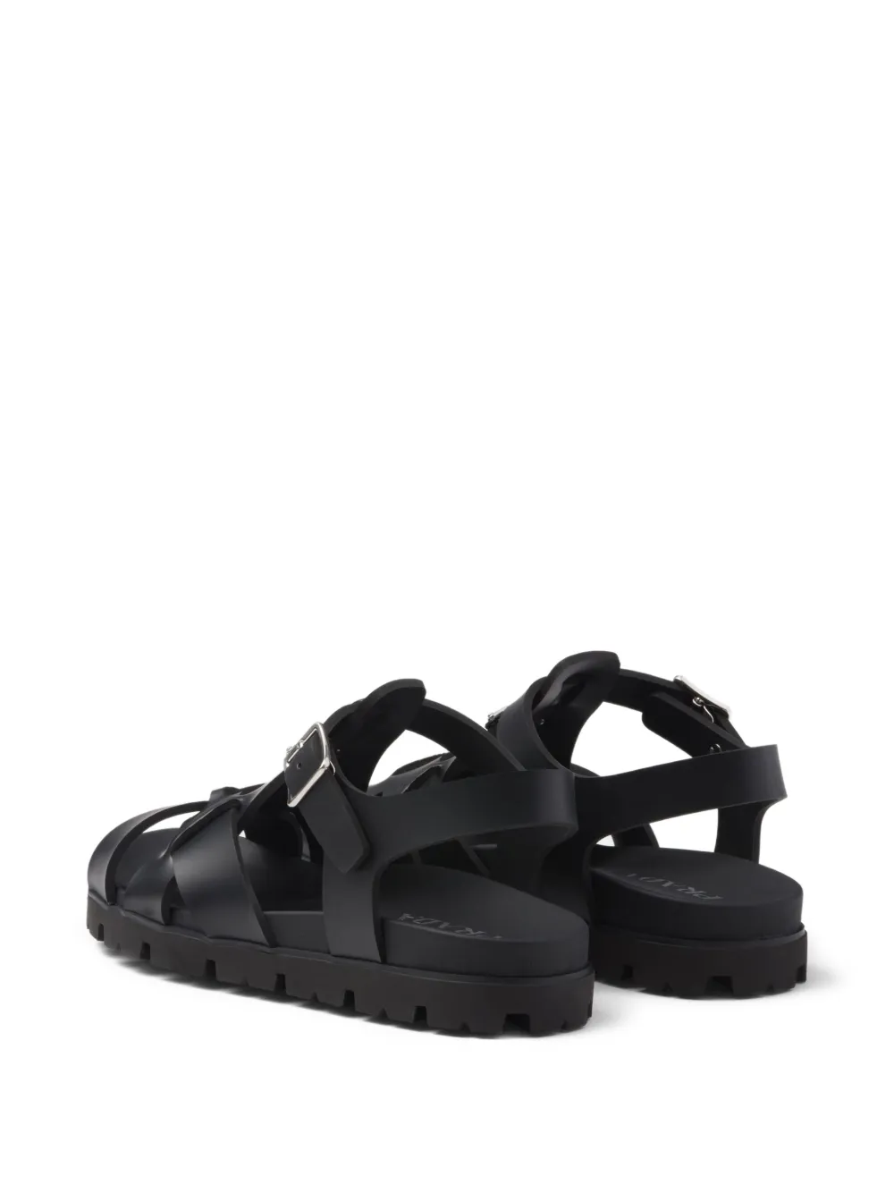 Prada crisscross-strap sandals Black