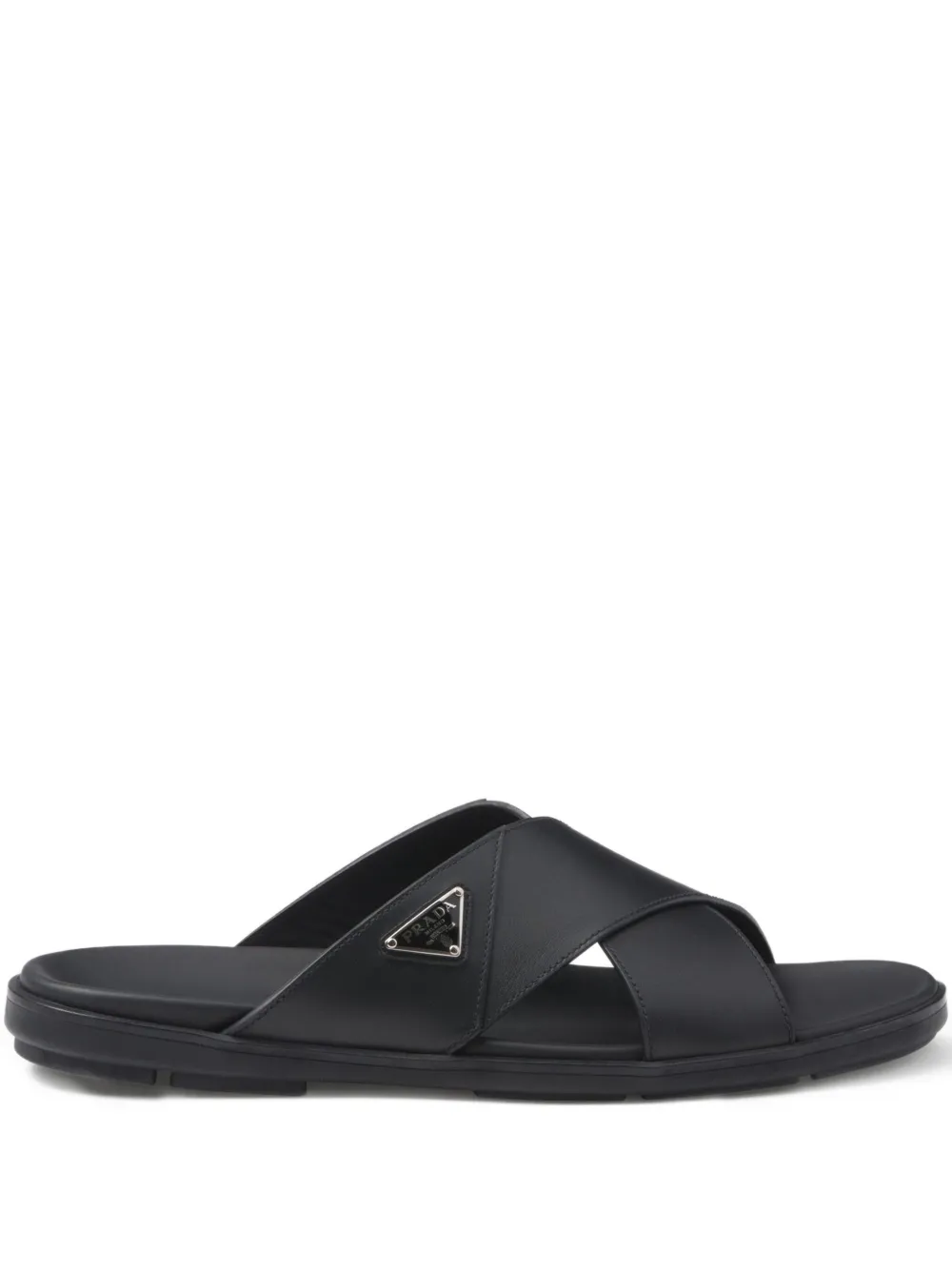 Prada cross-strap sandals | Black | Image 1