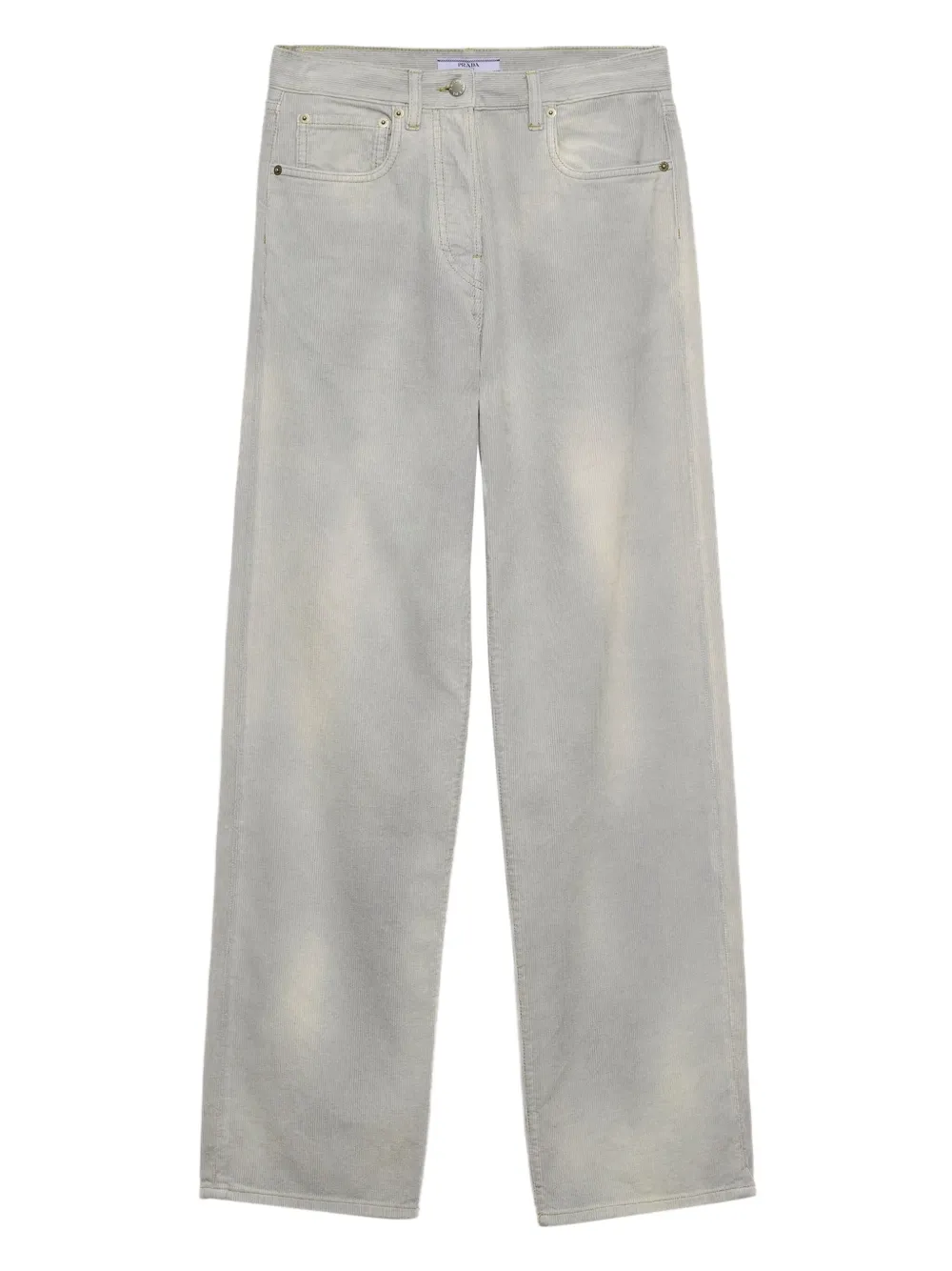 Prada Ribfluwelen jeans Blauw