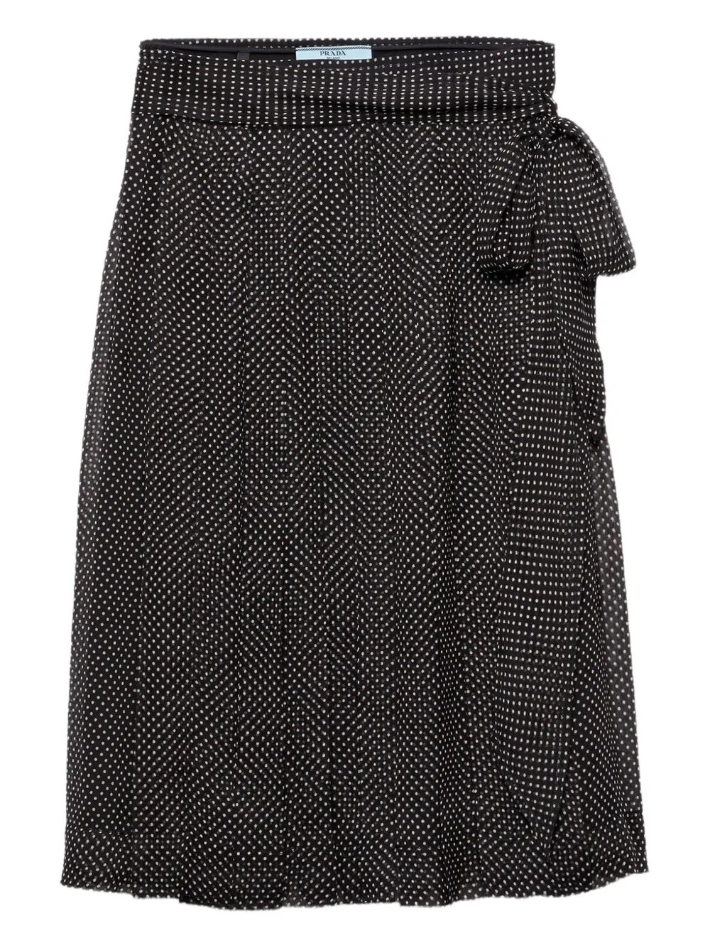 Prada printed chiffon wrap skirt | Black | Image 1