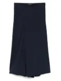 Balenciaga striped midi skirt - Blue
