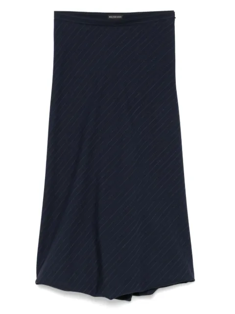 Balenciaga striped midi skirt
