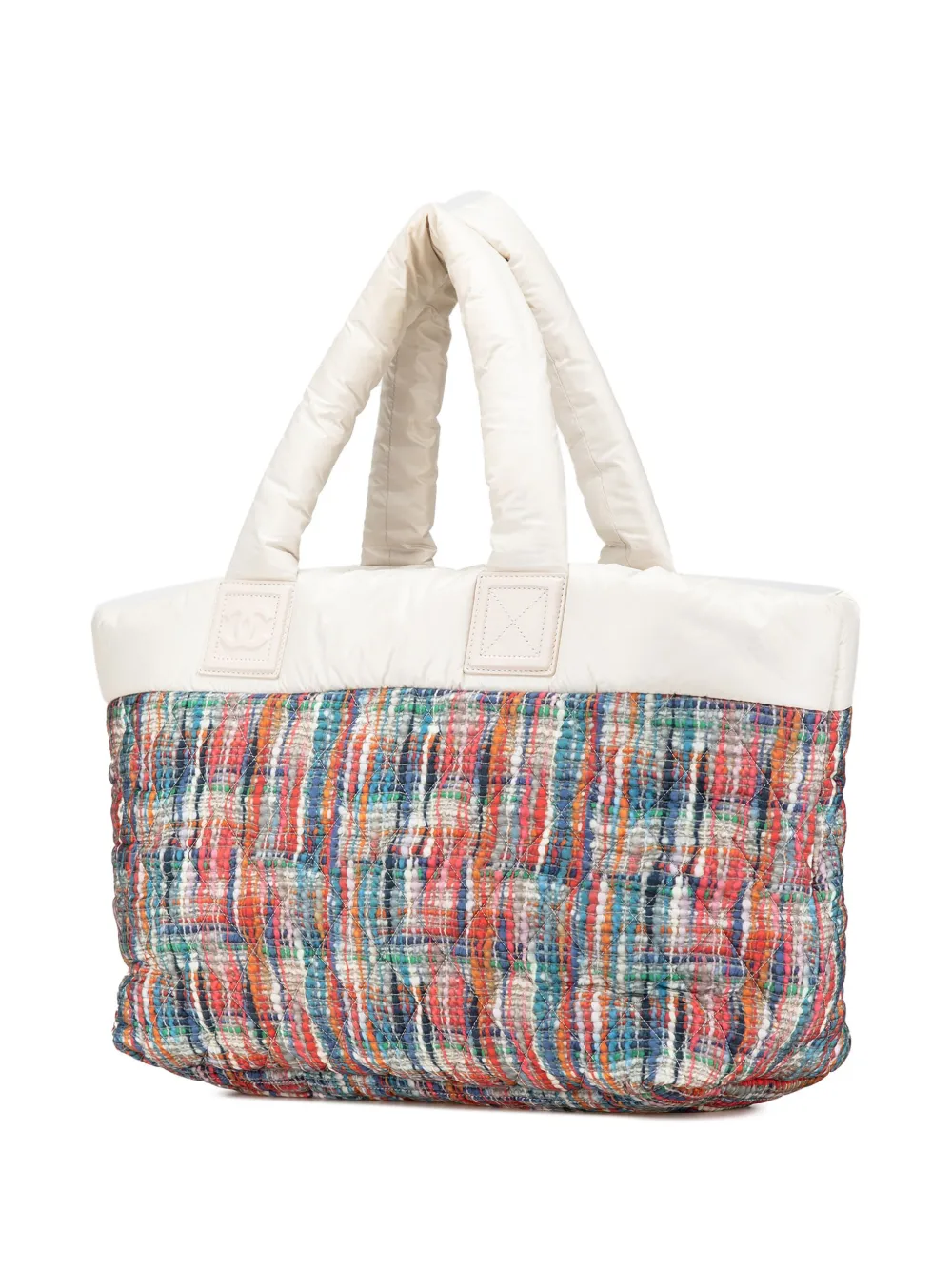CHANEL Pre-Owned tote Nylon Tweed Printed Coco Cocoon 2014 | Estilos de archivo | Image 2
