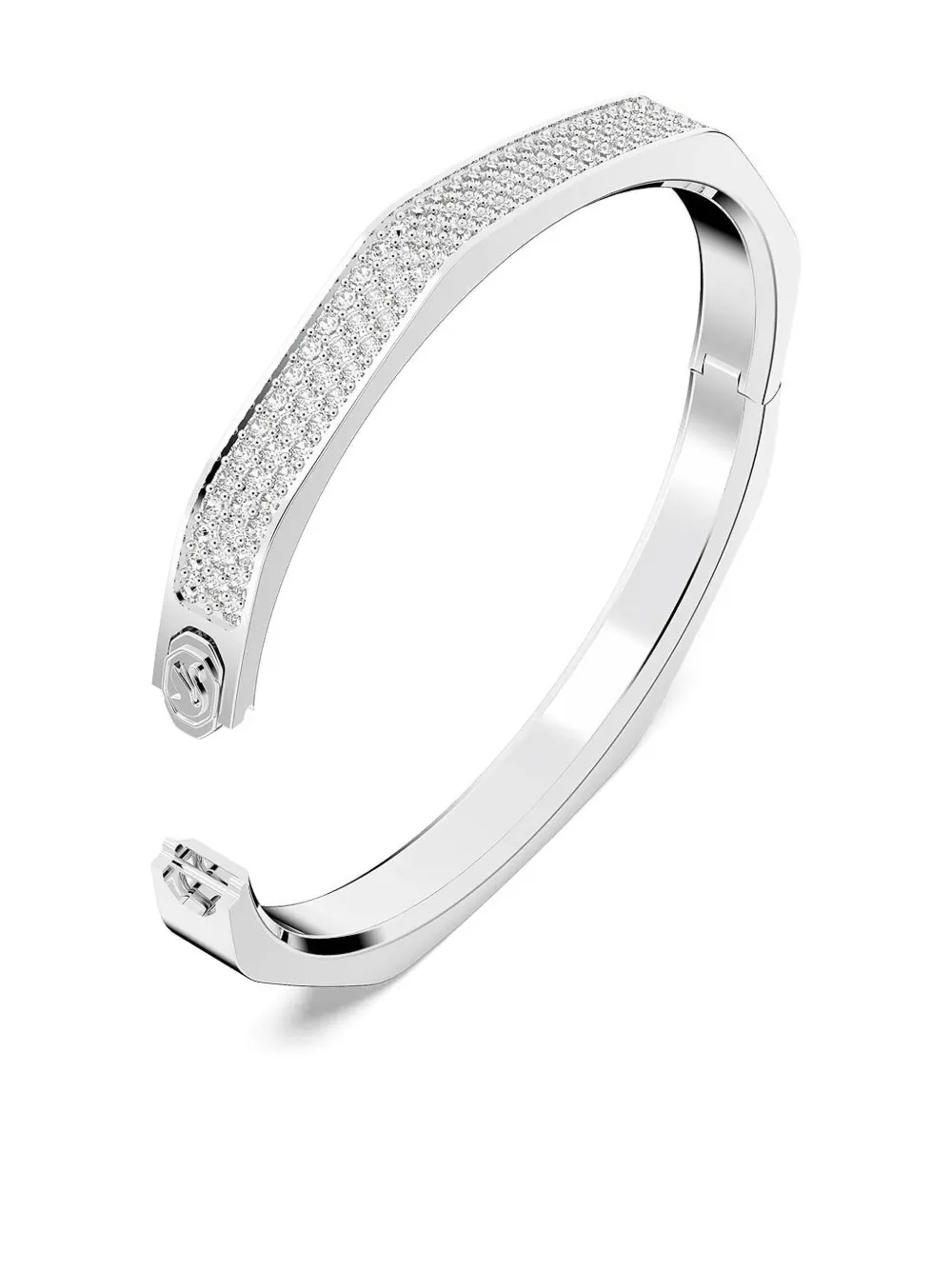 Swarovski Dextera Crystal-embellished Bangle Bracelet In Metallic