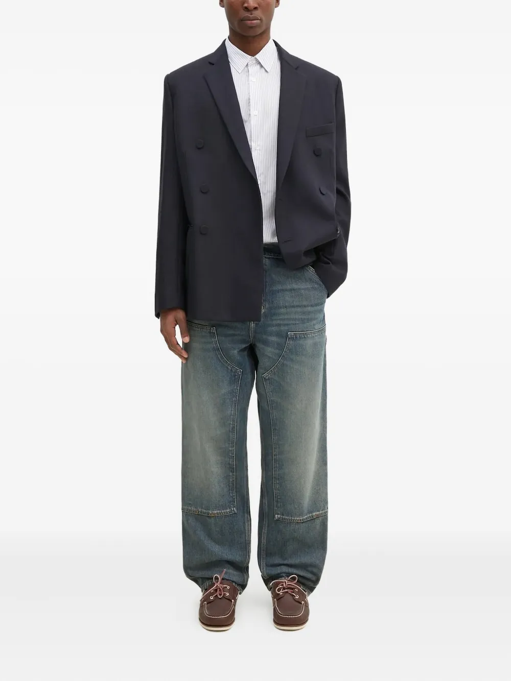 Lacoste Overhemd met logopatch - Wit