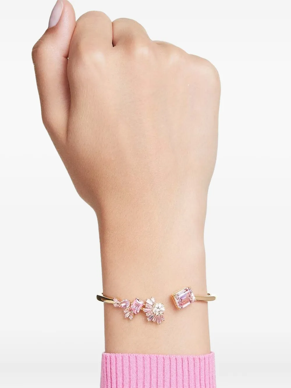 Swarovski Gema Crystal-embellished Bracelet In Gold