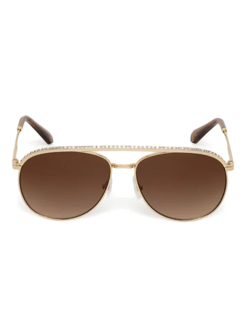 Lunettes de soleil ornées de cristaux - Swarovski Eyewear - Modalova
