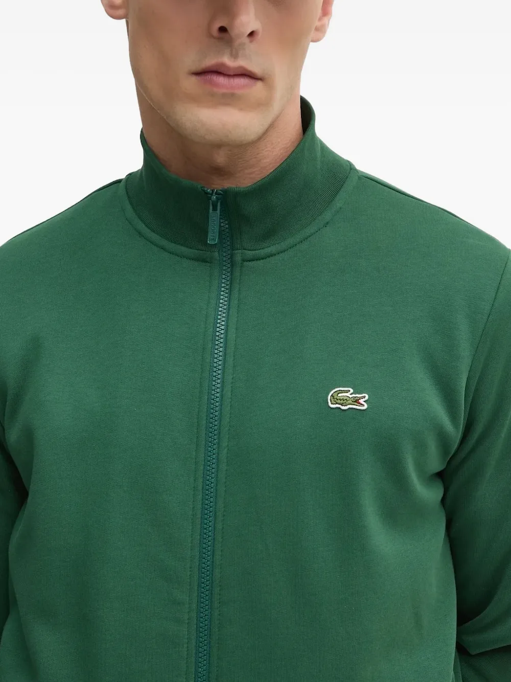 Lacoste zip-neck sweatshirt Groen