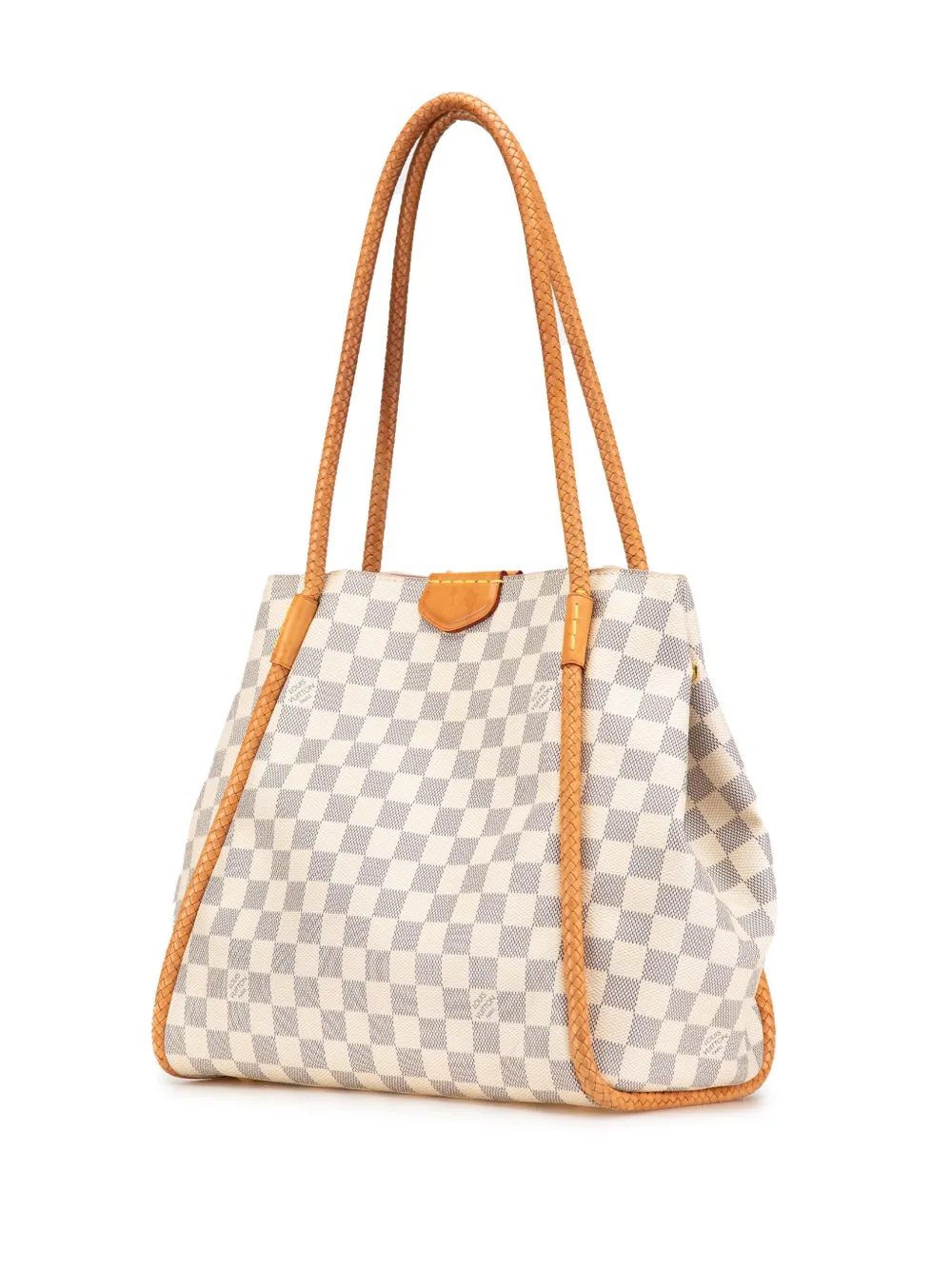 Pre-owned Louis Vuitton 2017 Damier Azur Propriano Tote Bag In White