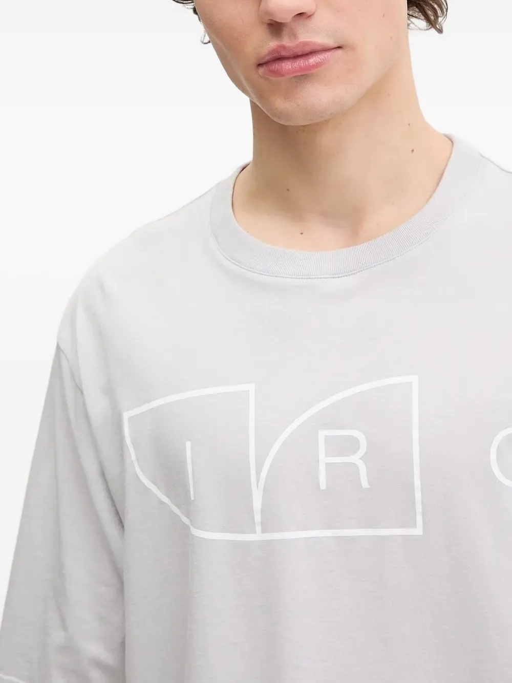 IRO T-shirt met grafische print Grijs