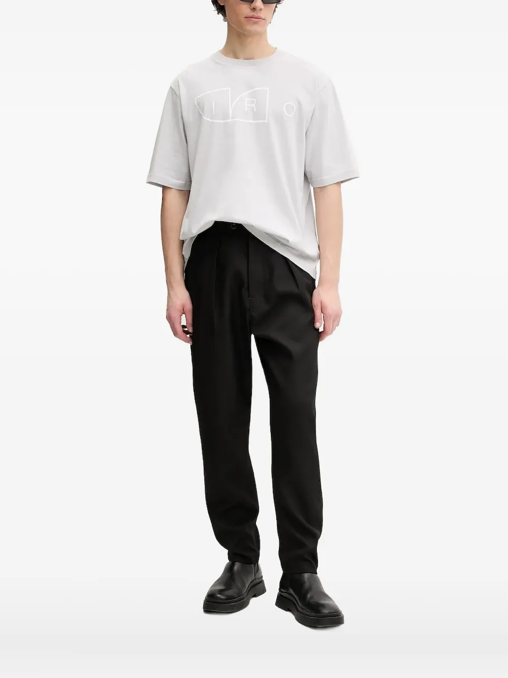 IRO T-shirt met grafische print Grijs