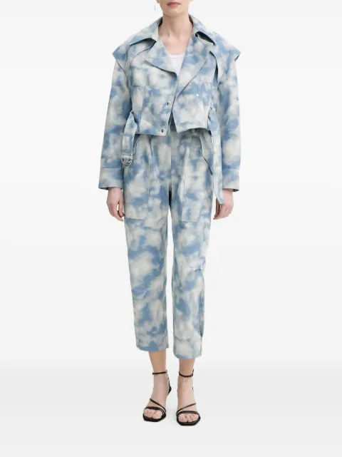 IRO cloud-print jeans