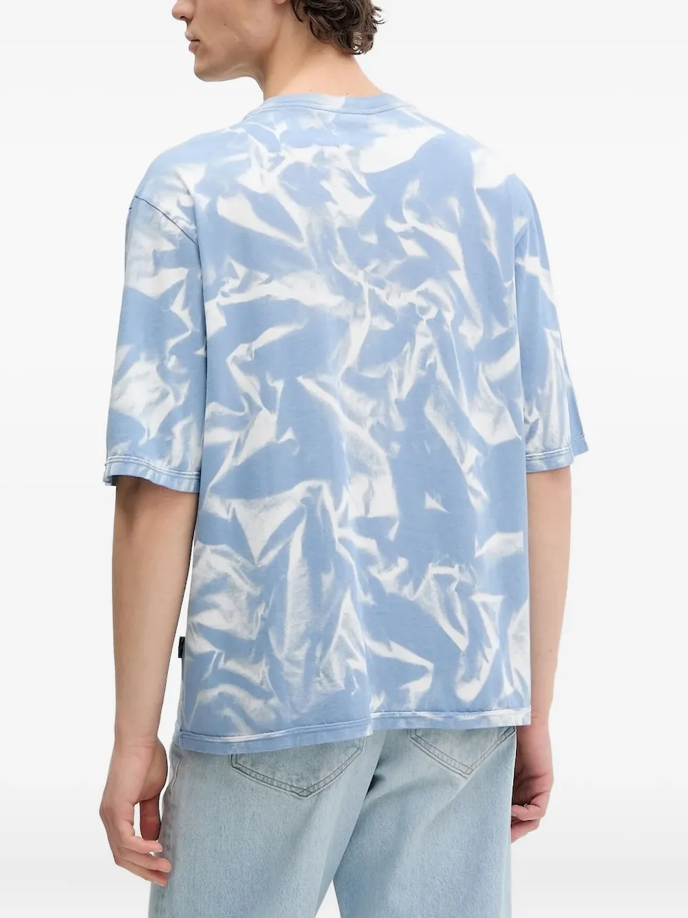 IRO T-shirt met tie-dye print - Blauw