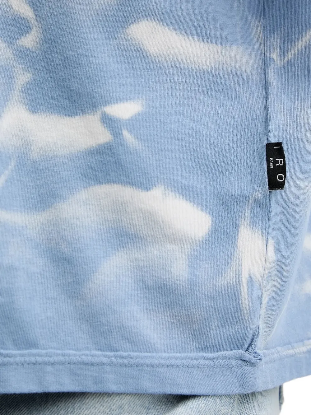 IRO T-shirt met tie-dye print Blauw