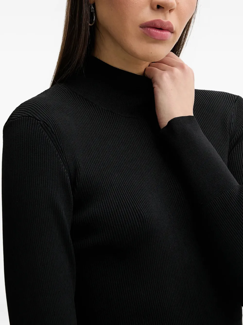 IRO Geribbelde coltrui BLA01 BLACK