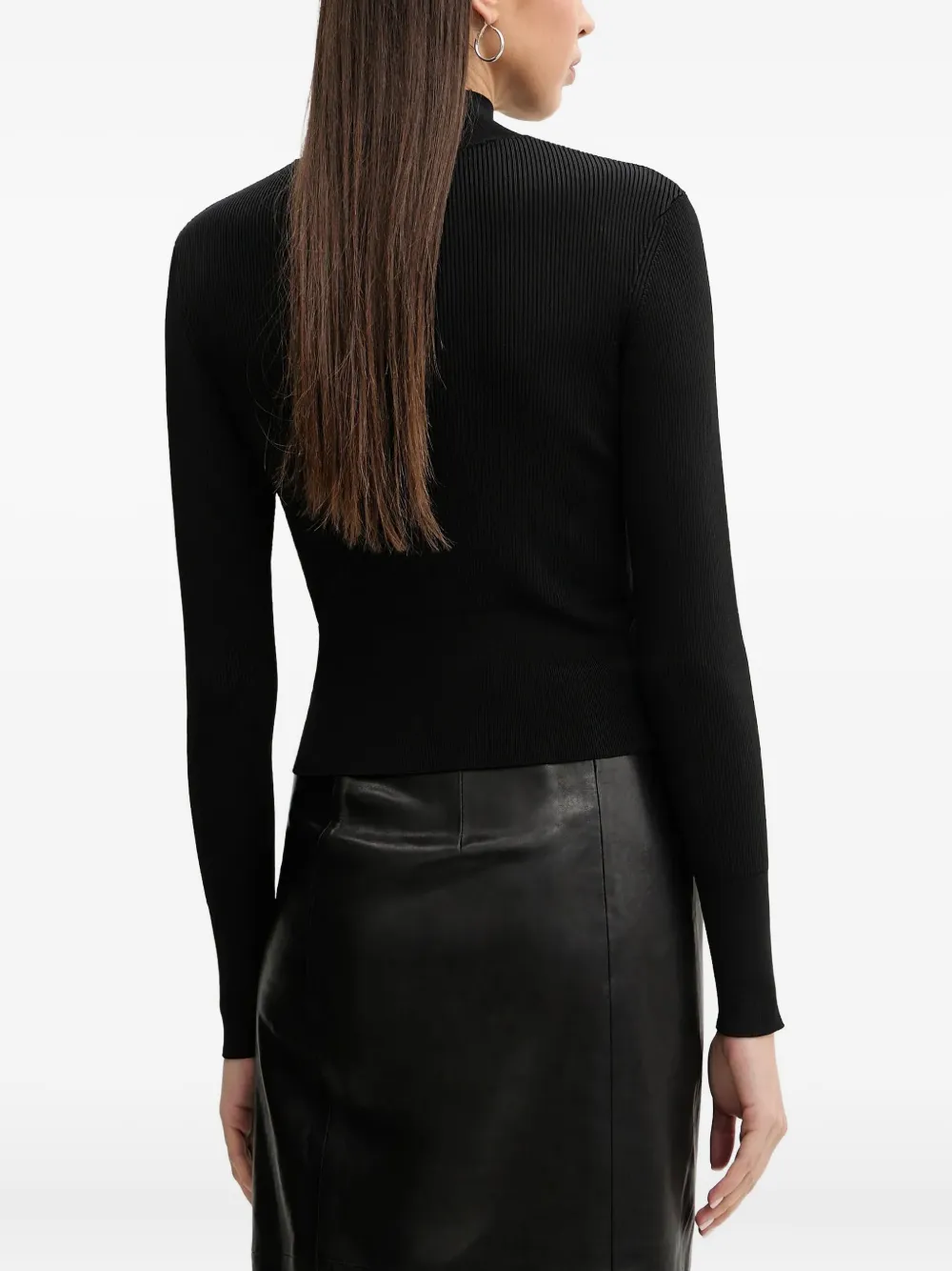 IRO Geribbelde coltrui BLA01 BLACK