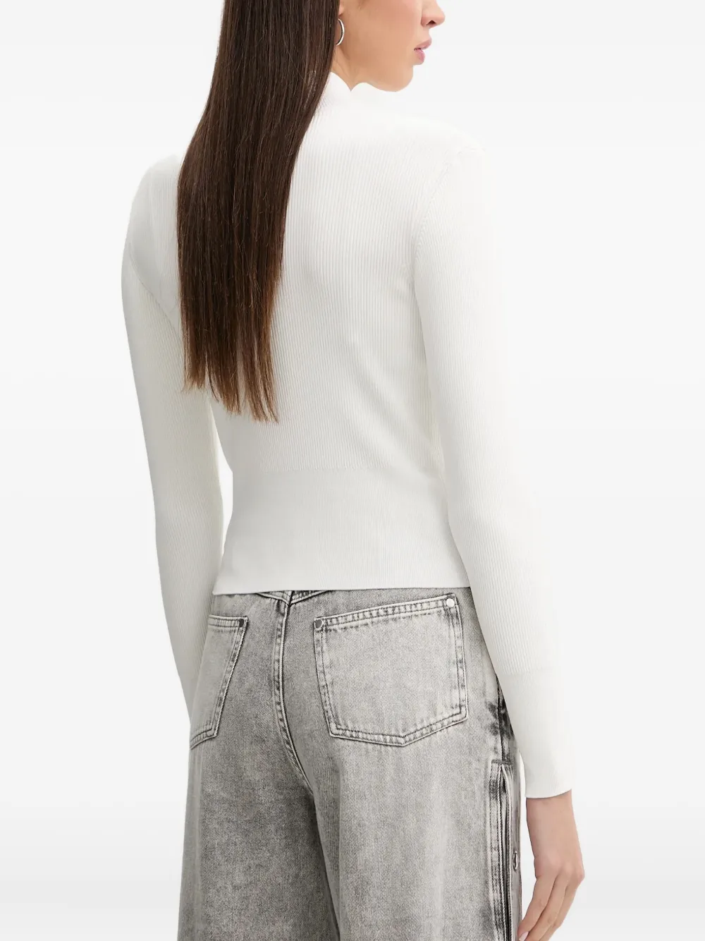Iro Ribbed Turtleneck Sweater In White