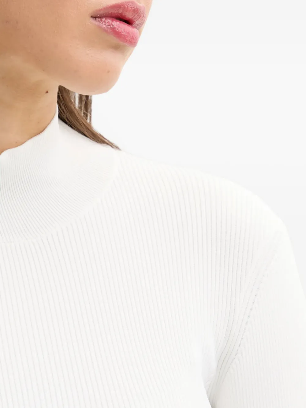 Iro Ribbed Turtleneck Sweater In White