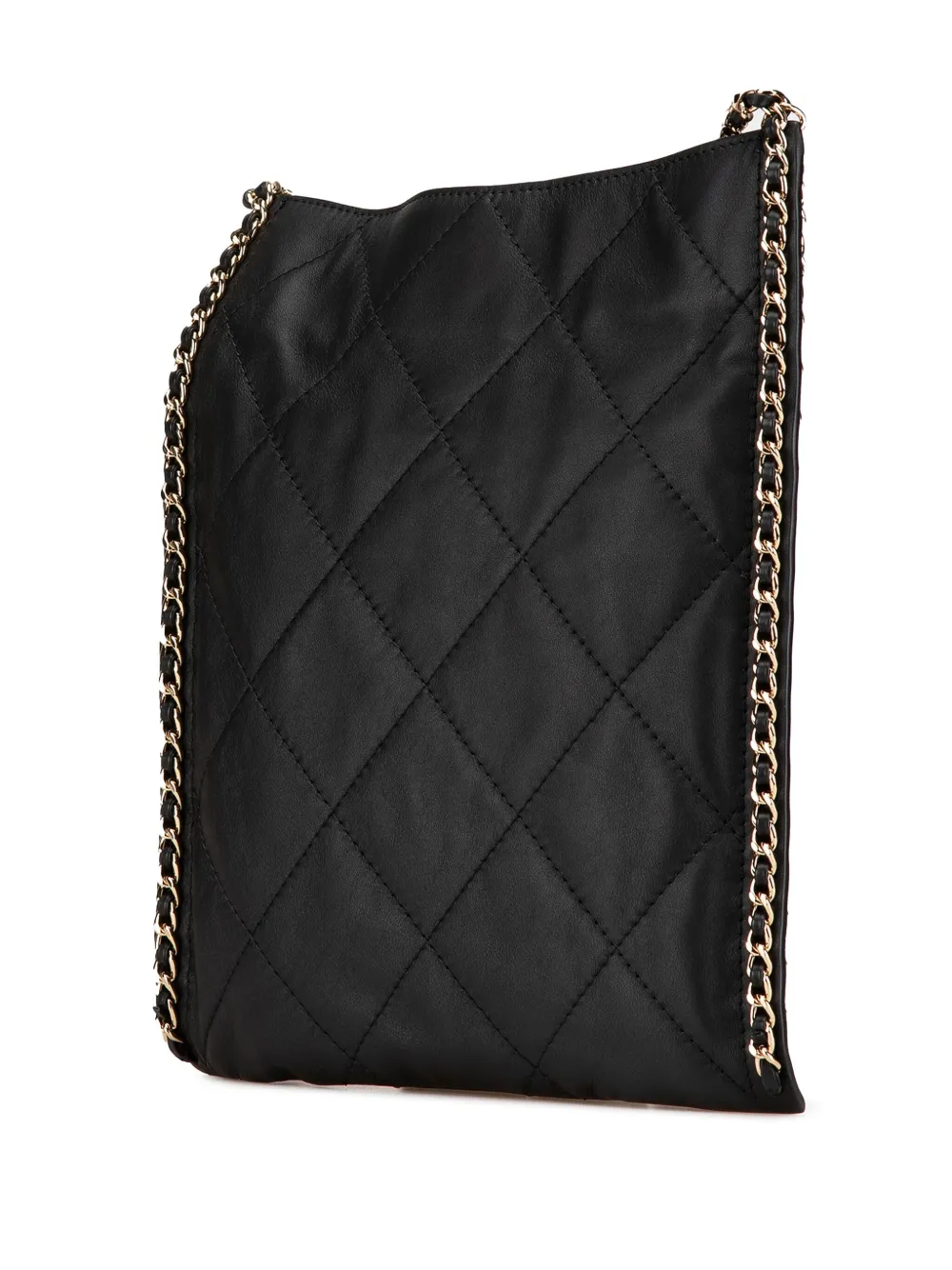 CHANEL Pre-Owned 2021-2024 Quilted Calfskin Chain Flat shoulder bag | Pre-Owned | Image 2