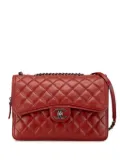 CHANEL Pre-Owned 2005-2006 Large Quilted Lambskin Citizen Zip Flap shoulder bag - Red