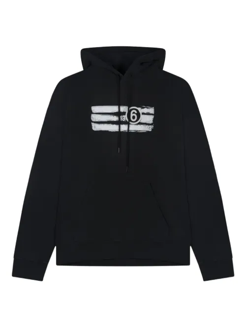 Hoodie à logo imprimé - MM6 Maison Margiela - Modalova
