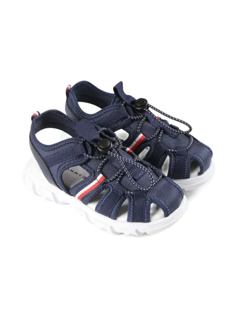 Tommy Hilfiger Junior sandalias con detalle de malla
