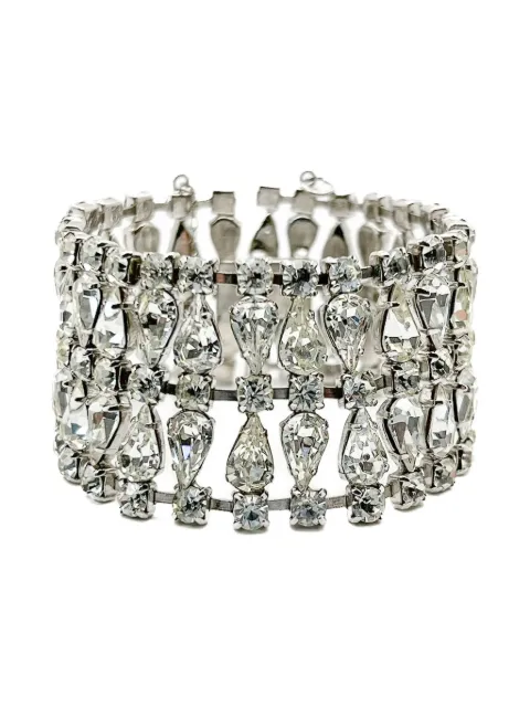 Jennifer Gibson Jewellery pulsera de coctel con detalles de strass 1950