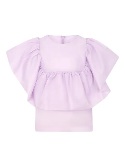 Caroline Bosmans blusa con volantes
