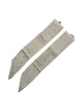 Jennifer Gibson Jewellery 2000s rhinestone tassel cuffs (set of two) - Silver