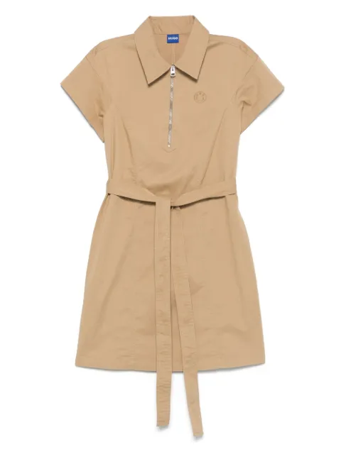 HUGO vestido corto con logo bordado