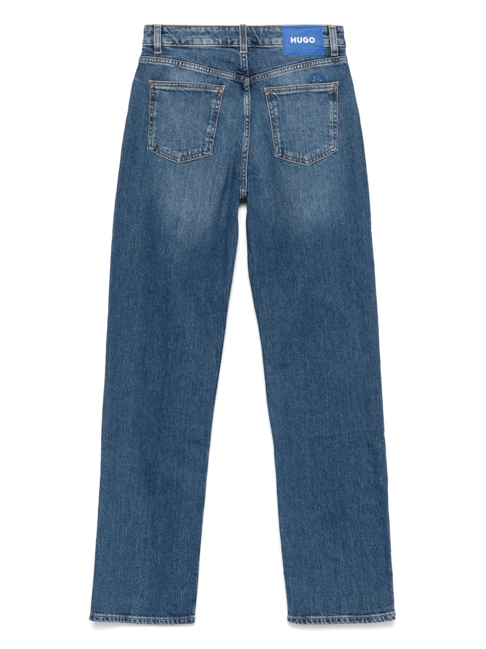 HUGO Jeans met logopatch - Blauw