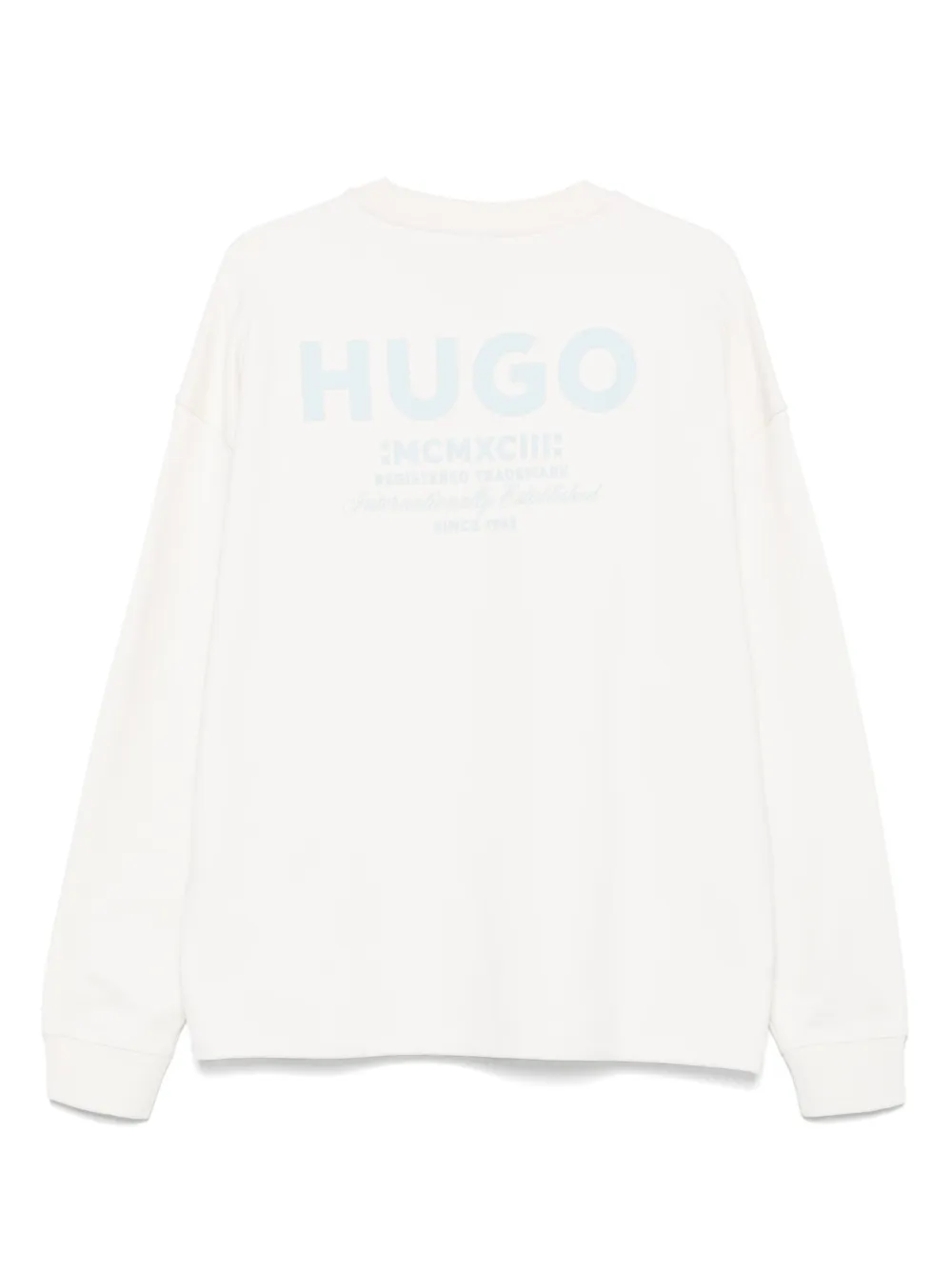 HUGO Katoenen sweater - Wit
