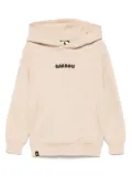 Barrow kids bear-logo hoodie - Neutrals