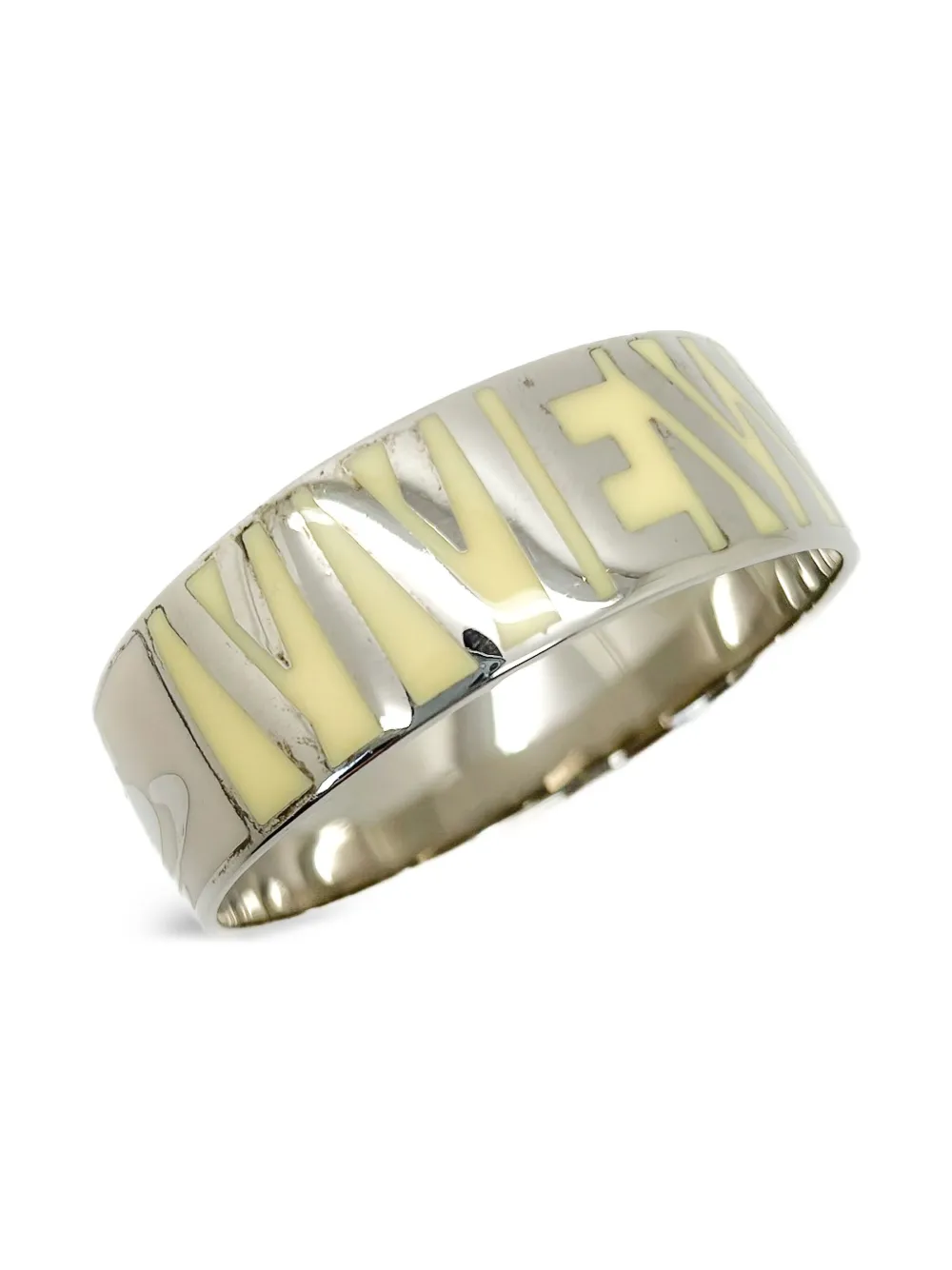 Pre-owned Vivienne Westwood 2000s Orb Bangle Bracelet In Silver