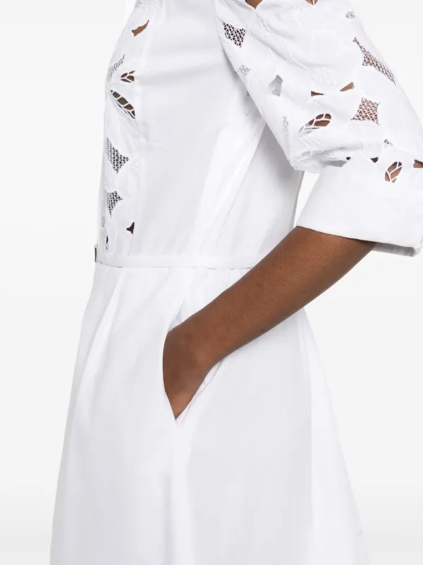 ワンピース BOSS Woman Dress White 50535494 118 Stylish White Summer Dresses for Women by HUGO BOSS
