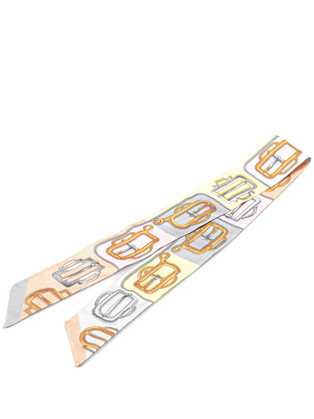 Hermès Pre-Owned 20th Century Bouclerie d Attelage シルク ツイリー スカーフ - Hermès Pre-Owned 20th Century Bouclerie d Attelage シルク ツイリー スカーフ -