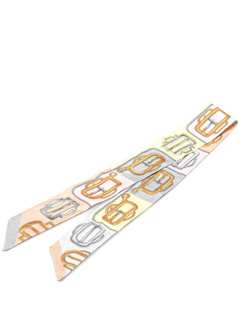 Hermès Pre-Owned mascada 20th Century Bouclerie d Attelage Silk Twilly Scarf