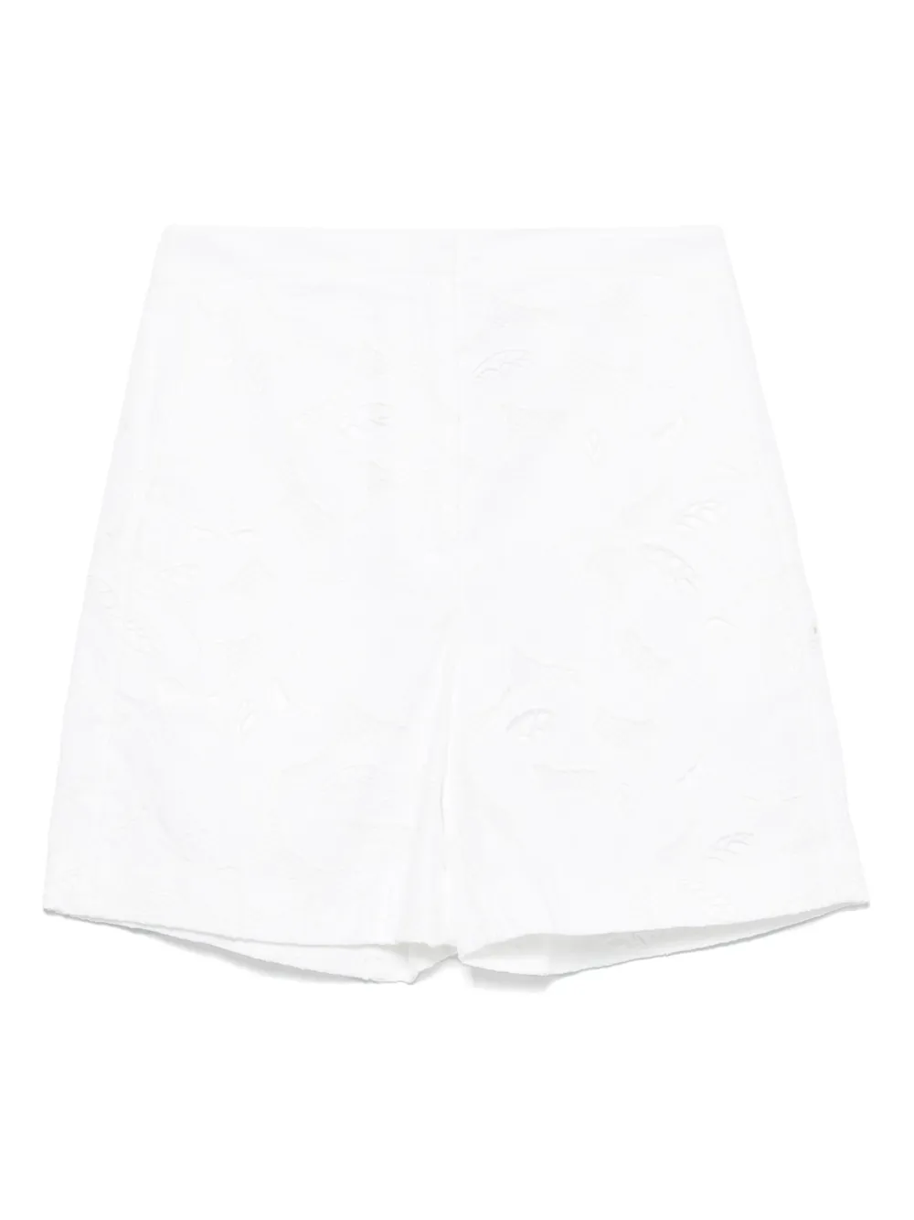 floral-lace shorts