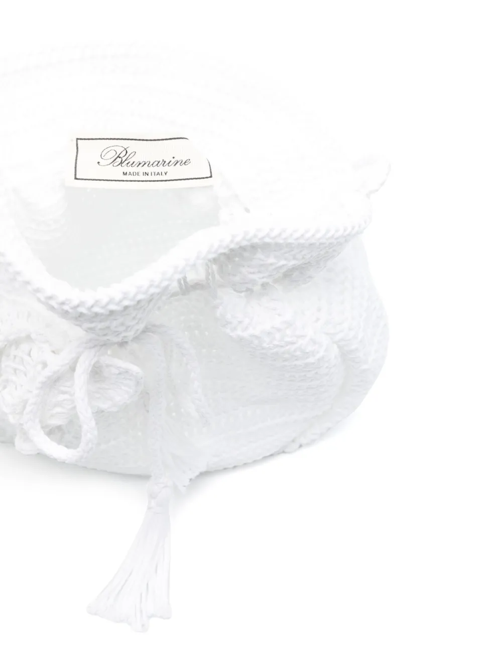 Blumarine Gehaakte crossbodytas Wit