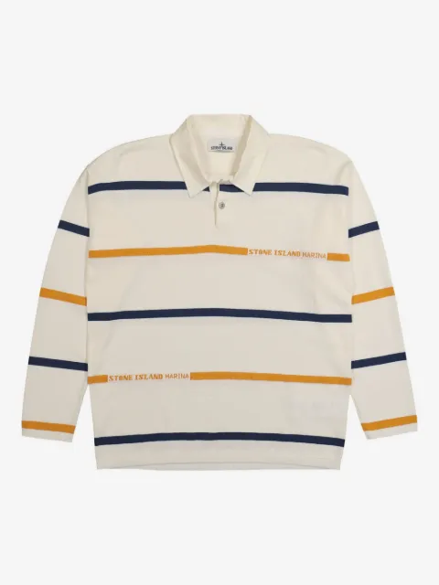 Stone Island striped cotton shirt
