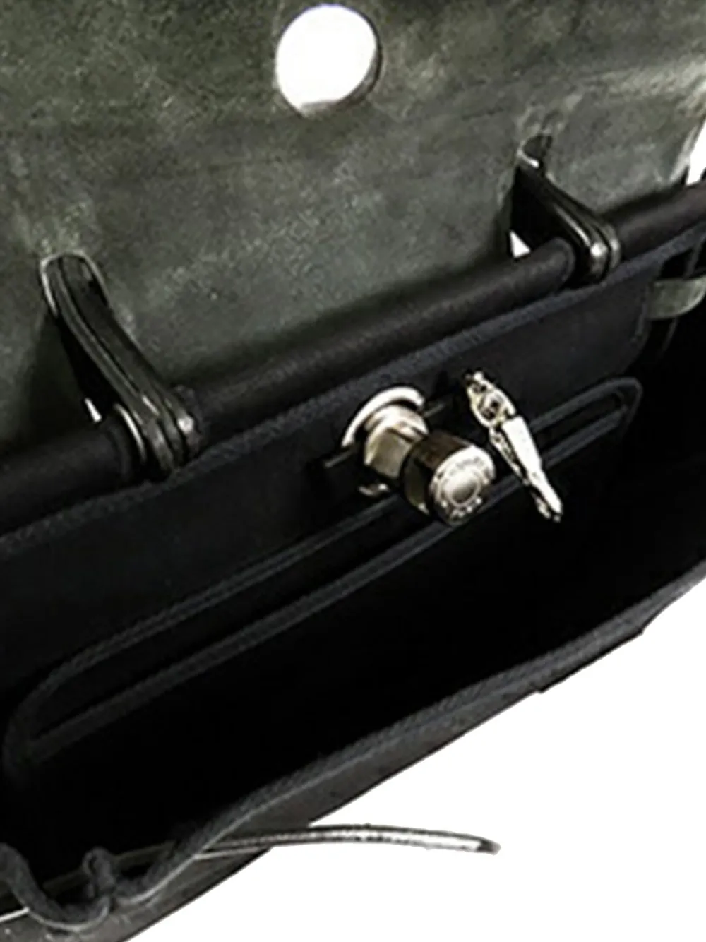 Pre-owned Hermes 2001 Toile Herbag 31 Satchel In Black