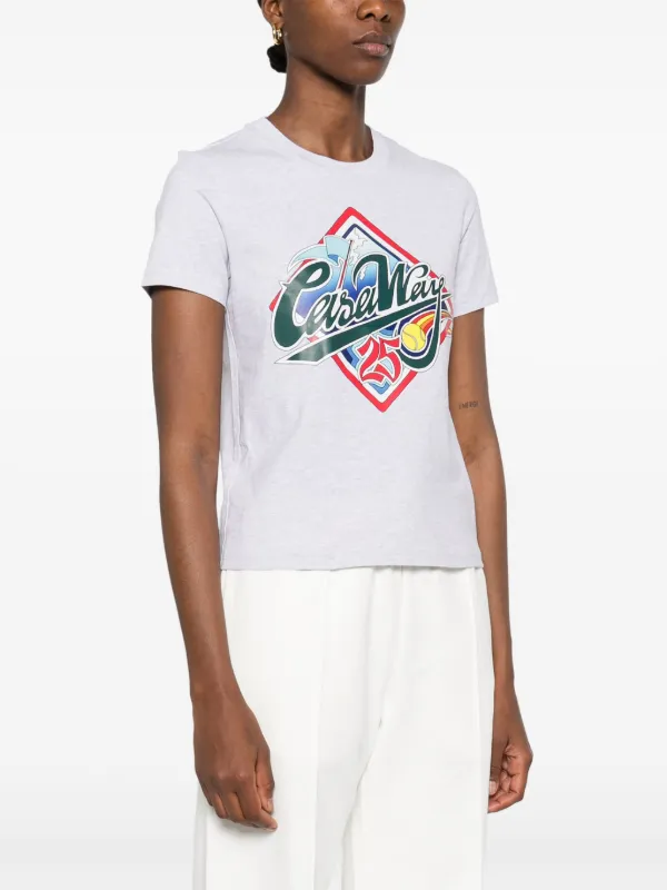 Casablanca Casa Way World Series T-shirt | Grey | FARFETCH Casablanca Casa Way World Series T-shirt | Grey | FARFETCH